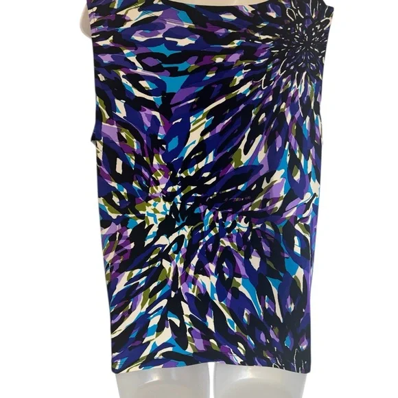 GORGEOUS Jones New York  Print Sleeveless Top/Shell    XLARGE   #G - Picture 4 of 6